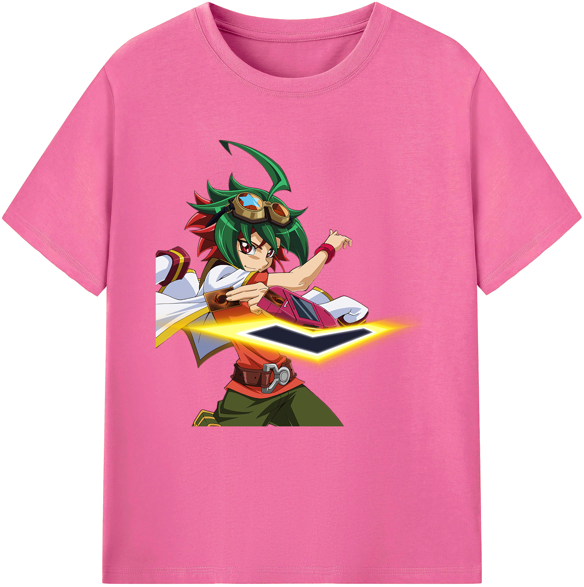 （画像用） 遊☆戯☆王 Yu-Gi-Oh! レディースカジュアルプリントTシャツ（綿100％）